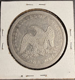 1842 Seated Liberty Dollar, Nicely Circulated.  (19046)