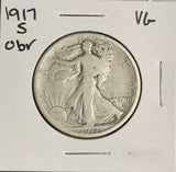 1917-S OBV Walking Liberty Half Dollar, VG (19058)