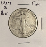 1917-S REV Walking Liberty Half Dollar, Fine (19066)