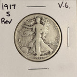 1917-S REV Walking Liberty Half Dollar, VG (19068)