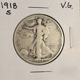 1918-S Walking Liberty Half Dollar, VG (19074)
