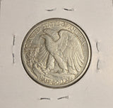 1935-D Walking Liberty Half Dollar, AU. (19112)