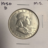1950-D Franklin Half Dollar, Choice Uncirculated. (19128)