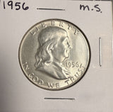 1956 Franklin Half Dollar, Choice Uncirculated. (19136)
