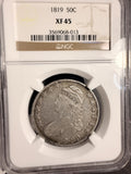 1819 Capped Bust Half Dollar, O-108. XF45 NGC (19235)