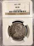 1813 Capped Bust Half Dollar, O-102. VF25 NGC (19243)