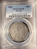 1826 Capped Bust Half Dollar, O-113a. XF40 PCGS  (19266)