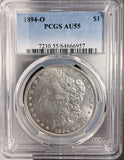 1894-O Morgan Silver Dollar, AU55 PCGS (19272)
