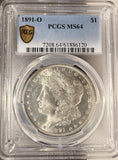 1891-O Morgan Silver Dollar, MS64 PCGS GS. (19276)