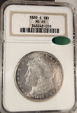 1889-S Morgan Silver Dollar, MS65 NGC+CAC  (19280)