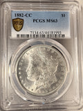 1882-CC Morgan Silver Dollar, MS63 PCGS GS (19286)
