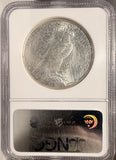 1925-S Peace Silver Dollar, MS63 NGC (19298)