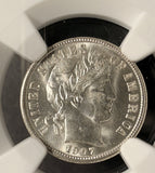 1907 Barber Dime, MS64 NGC+CAC. (19338)