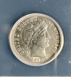 1914-S Barber Dime, AU55 ANACS. (19346)
