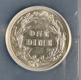 1914-S Barber Dime, AU55 ANACS. (19346)