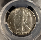 1935-D Walking Liberty Half Dollar, MS65+ PCGS  (19376)