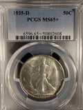 1935-D Walking Liberty Half Dollar, MS65+ PCGS  (19376)