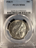 1946-S Walking Liberty Half Dollar, MS66 PCGS (19392)