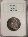 1957 Franklin Half Dollar, MS65 NGC (19400)