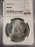 1879-S Morgan Silver Dollar, MS66 NGC (19412)