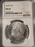 1879-S Morgan Silver Dollar, MS67 NGC (19414)