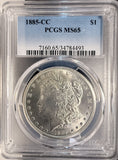 1885-CC Morgan Silver Dollar, MS65 PCGS (19424)