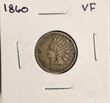 1860 Indian Head Cent  VF  (19449)