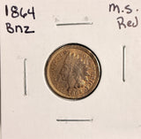 1864 BNZ Indian Head Cent  Choice Uncirculated  (19457)