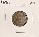1870 Indian Head Cent  VF  (19472)