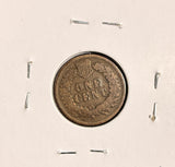 1873 Open Indian Head Cent  VG  (19478)