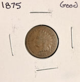 1875 Indian Head Cent  Nicely Circulated,  (19484)