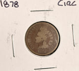 1878 Indian Head Cent  Nicely Circulated,  (19486)