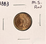 1883 Indian Head Cent  Choice Uncirculated Red,  (19490)