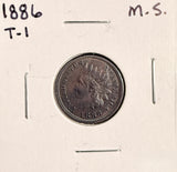 1886 T-1 Indian Head Cent  Choice Uncirculated,  (19496)