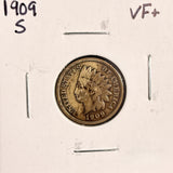 1909-S Indian Head Cent, Nicely Circulated VF+ Woody,  (19512)