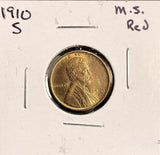 1910-S Lincoln Wheat Cent, Choice Uncirculated RD,  (19520)
