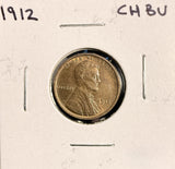 1912 Lincoln Wheat Cent, Choice Uncirculated R/B  (19524)