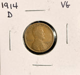 1914-D Lincoln Wheat Cent, Choice VG  (19528)