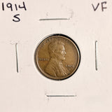 1914-S Lincoln Wheat Cent, Choice VF  (19532)