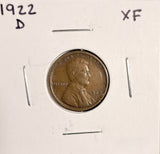 1922-D Lincoln Wheat Cent, Nice XF,  (19546)