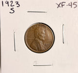 1923-S Lincoln Wheat Cent, Nice XF+,  (19552)