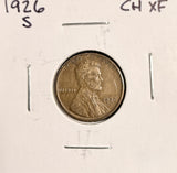 1926-S Lincoln Wheat Cent, XF+  (19562)