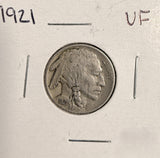 1921 Buffalo Nickel, Nice VF, (19591)