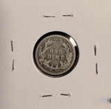1895 Barber Dime, Nicely Circulated. (19600)