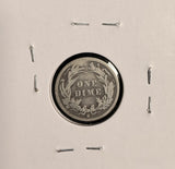 1895-S Barber Dime, Nicely Circulated. (19604)