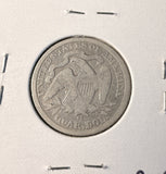 1877-CC Seated Liberty Quarter, Nicely Circulated.  (19630)
