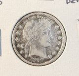 1898-O Barber Quarter, XF Detail  (19634)