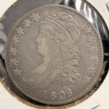 1808 Capped Bust Half Dollar, O-102a  R.2. VF (19670)