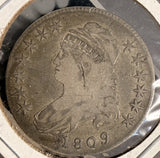 1809 XXXX Capped Bust Half Dollar, O-110  R.4. Nicely Circulated (19674)