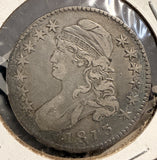 1813 Capped Bust Half Dollar, O-106  R.2. Nicely Circulated VF (19682)